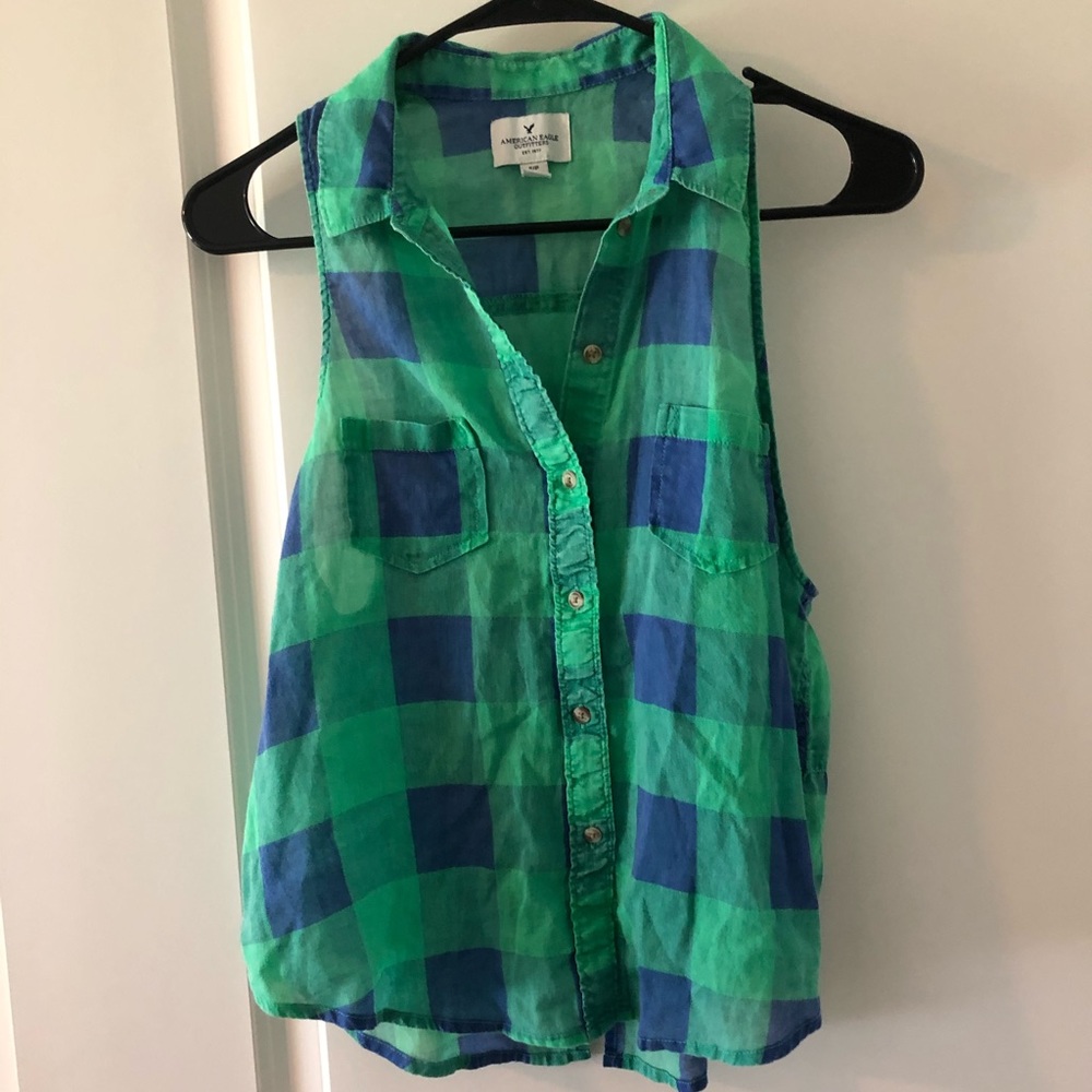 checkered tank top
